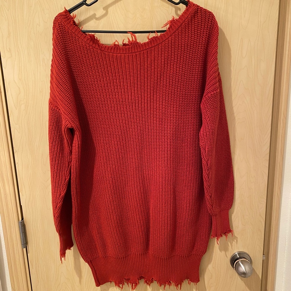 Orange sweater
